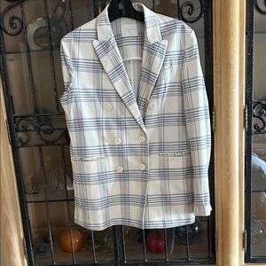 Circo Blue and White Checkered Jacket